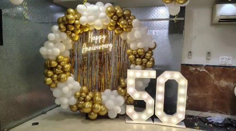 50 Anniversary Decoration Ring