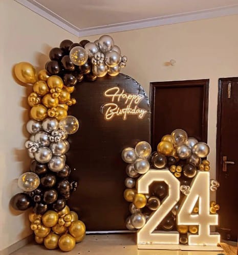 24 Birthday Decoration
